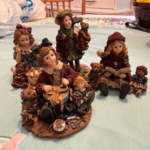 Yesterdays Child Figurine Set with Bears vintage